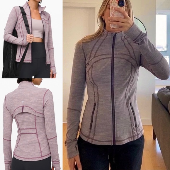 lululemon athletica Jackets & Blazers - Lululemon Define Jacket Wee Are From Space Frosted Mulberry Black Currant Stripe